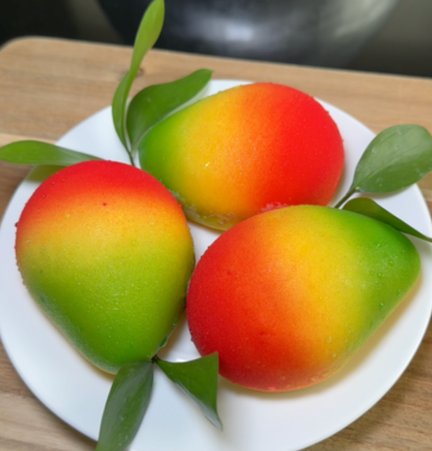 Mango Shaped Dessert Recipe